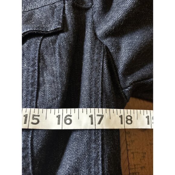 Talbots Dark Blue Denim Jacket Size 10 Petite - Picture 5 of 7